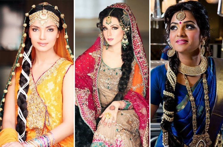 60+ Traditionelle indische Brautfrisuren für Ihre Hochzeit  