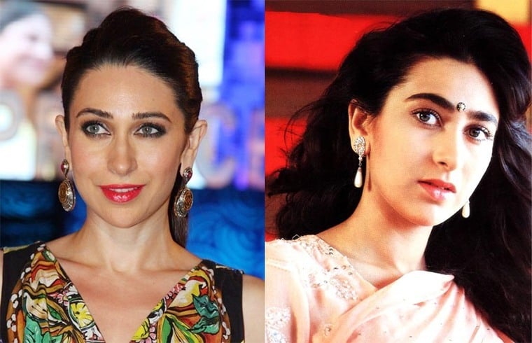 Karisma Kapoor now and then