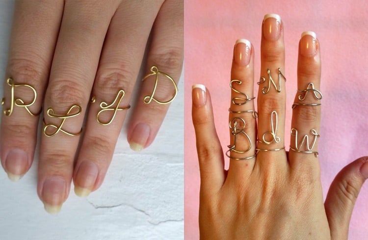 Letter Knuckle Ring