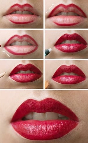 Lipstick outline tutorial