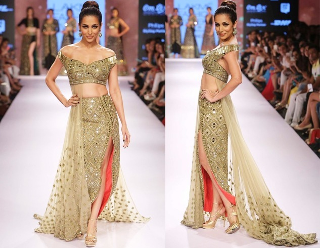 Malaika Arora for Arpita Mehta at LFW 2015