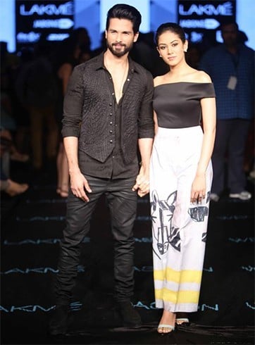 Shahid and Mira Rajput Masaba Gupta's show at LFW 2015