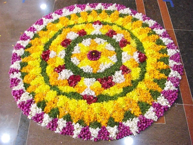 Onam 2015 rangoli desings pookalam