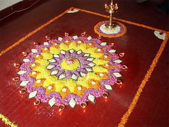 Onam pookalam latest designs