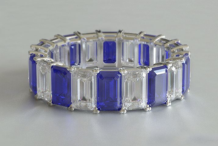 Sapphire eternity ring
