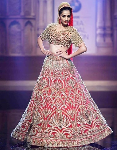 Sonam Kapoor at the BMW Indian Bridal Fashion Week