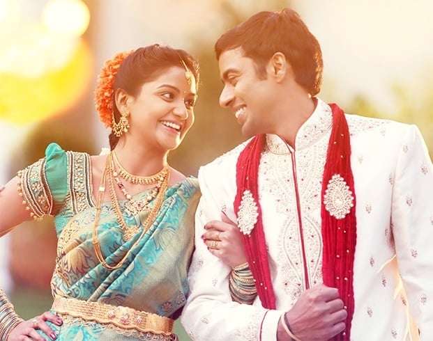 South Indian Bride and Groom Together