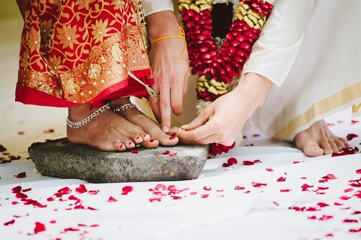 Bridal Toe Ring Ceremony