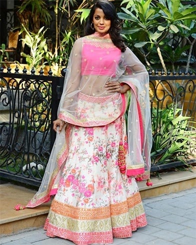 spring bridal lehenga sarees