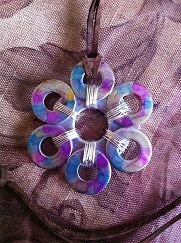 Washer Flower Necklace