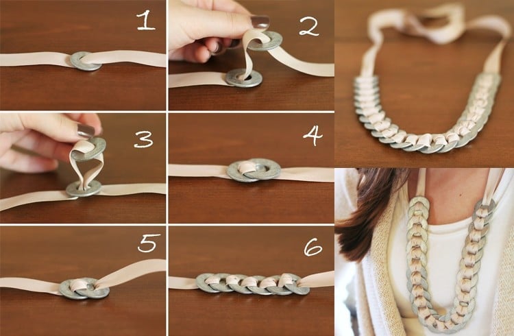 Washer Necklace Tutorial: