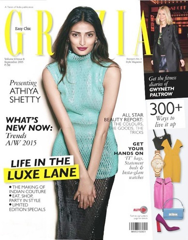 Athiya Shetty Turns Cover Girl For Grazia