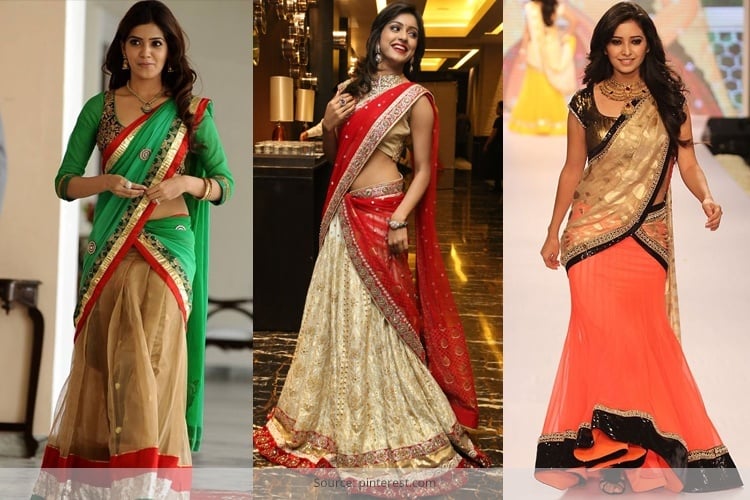 Designer Half Saree