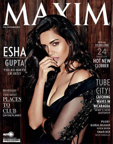 Esha Gupta Photoshoot for Maxim India September 2015