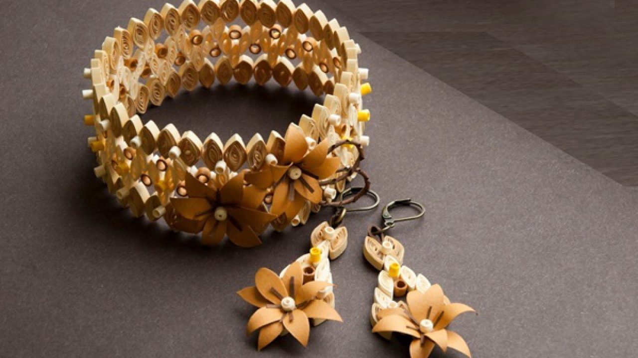 quilling paper jewellery