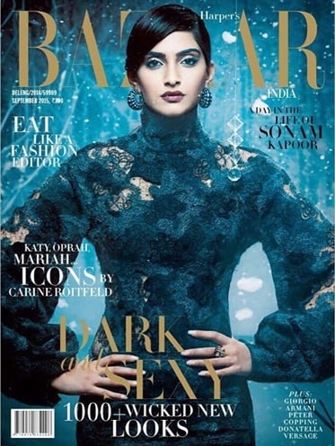 Sonam Kapoor Harper Bazaar Cover  India