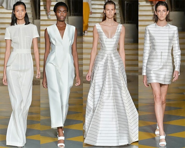 Alexander McQueen white dresses