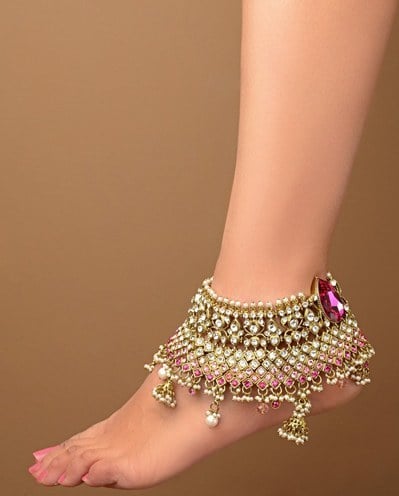 anklet jewellery designs