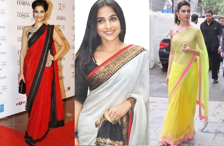 Celebrities in sarees