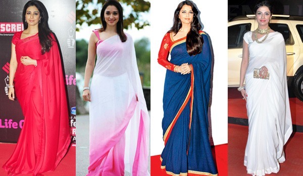 Celebrity Plain Sarees