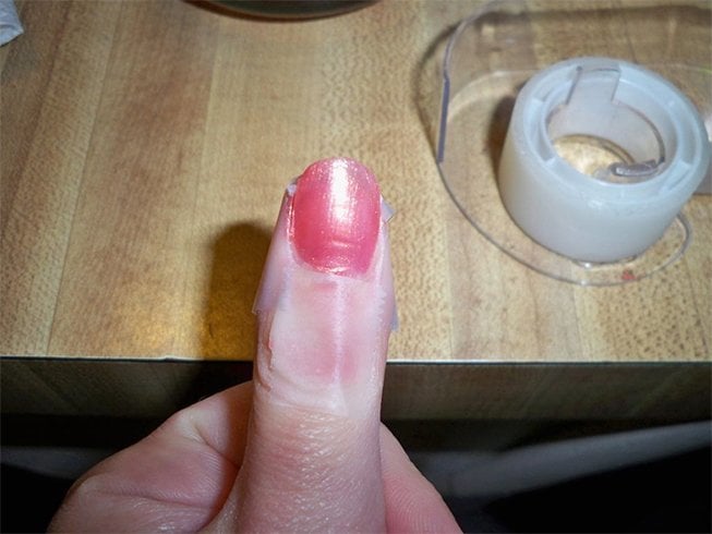 Cellophane tape for nails