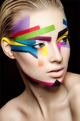 Colorful makeup