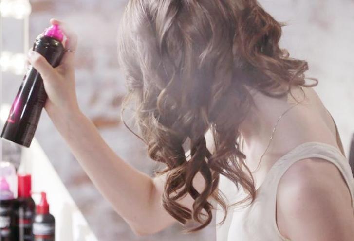 curly hair spray