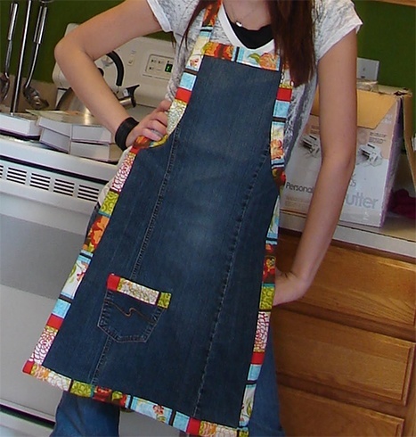 Denim apron