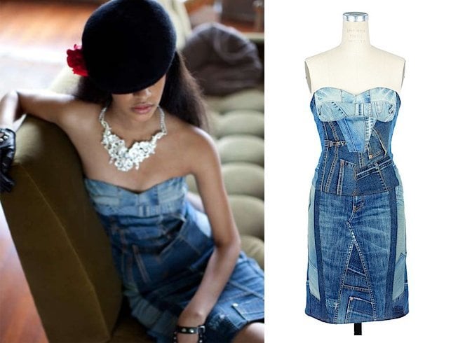 Denim cocktail dress