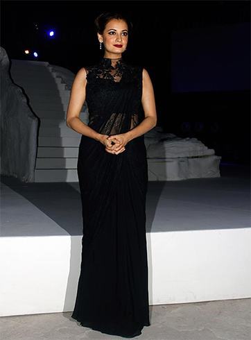 Dia Mirza in Gaurav Gupta Saree