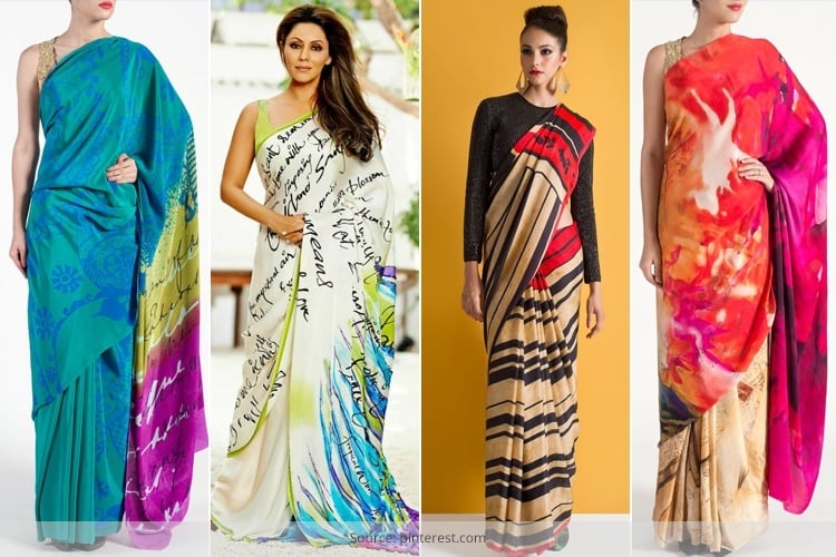 digital print sarees