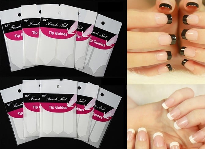 Easy french manicure