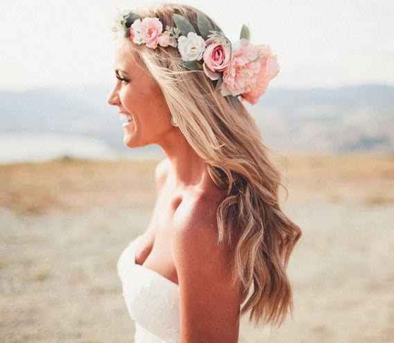 floral wedding crowns