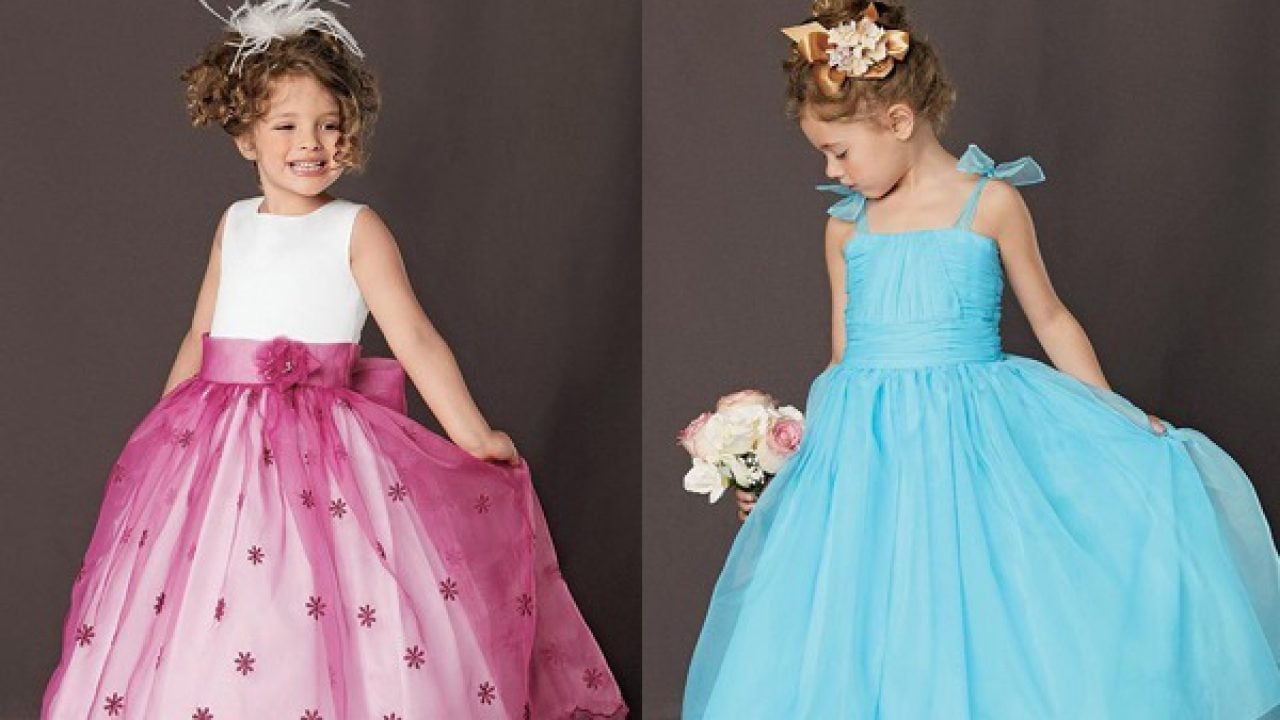 christian marriage flower girl dress