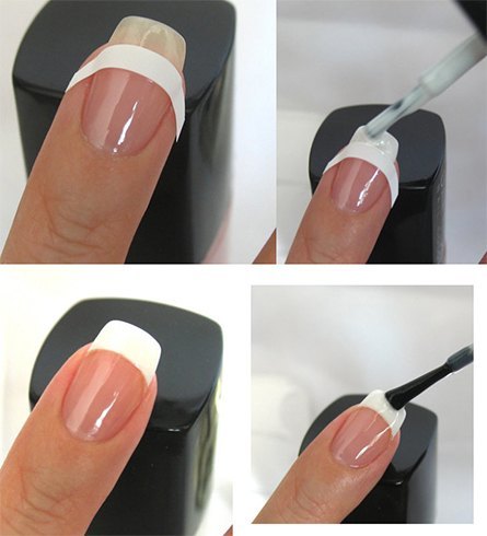 French manicure tutorial