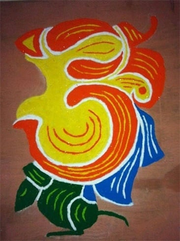 Ganapathi rangoli