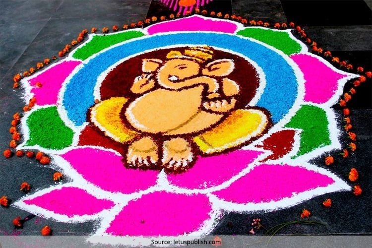 Ganesh Rangoli Designs