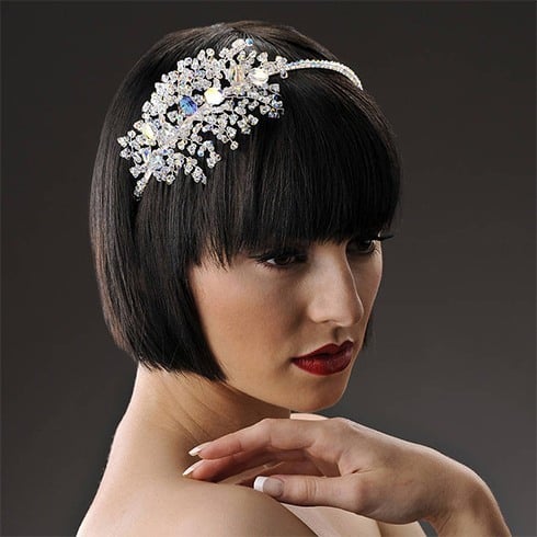 Gloria wedding headpiece