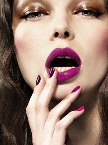 Purple lipstick shades