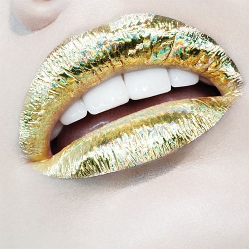 Golden lipstick shades