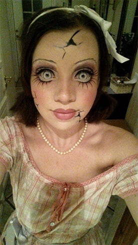 Halloween makeup transformations