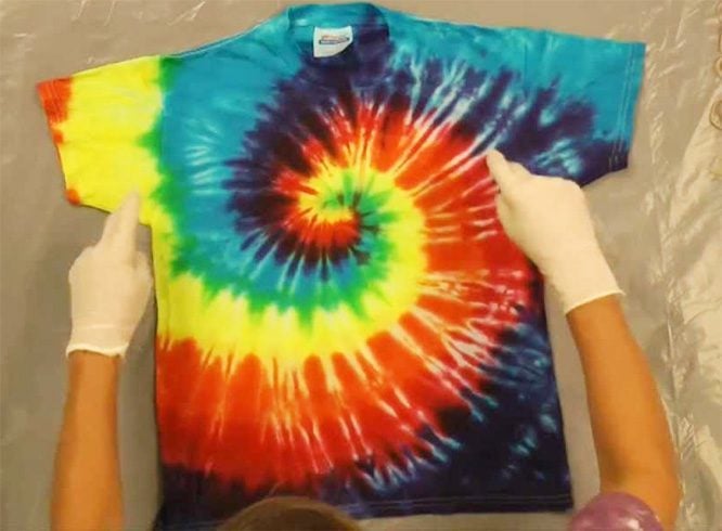 Homemade tie and dye