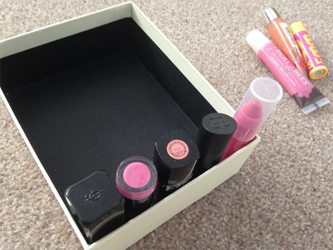 Homemade lipstick holder