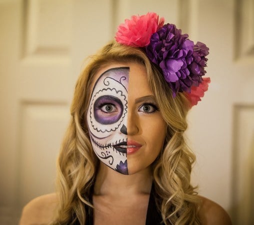 How to do sugar skull makeup