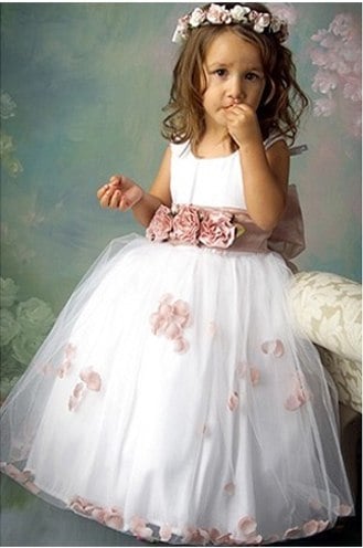 kids flower girl dress