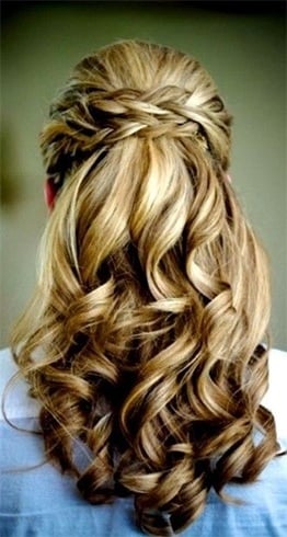 Long hairstyles for bridesmaids