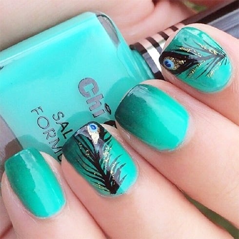 Peacock Nails