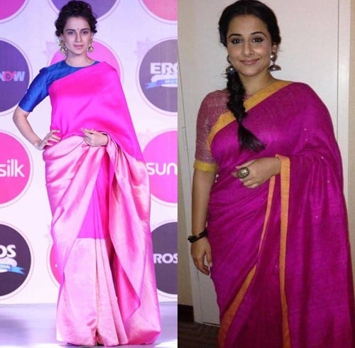 Plain saree designs