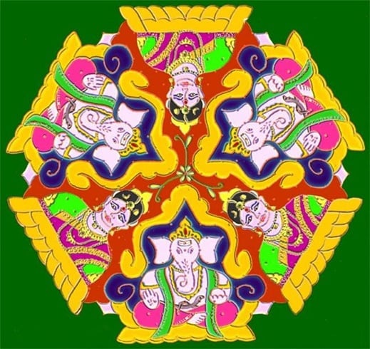 Rangoli ganesh