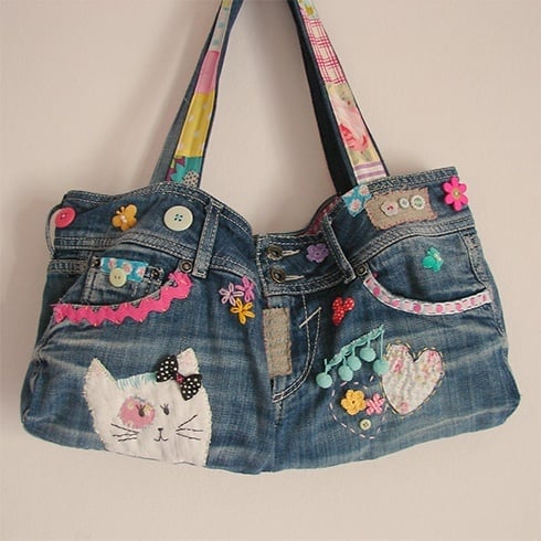 Recycle jeans bags